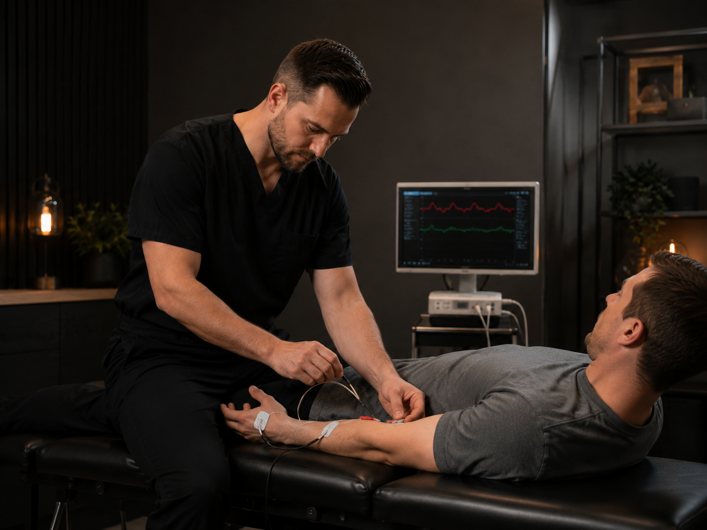 Illustrative image of nerve and muscle function testing