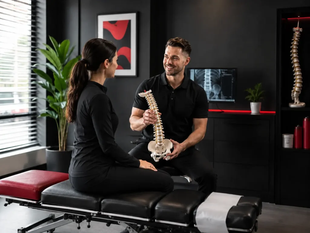 Rockaway Chiropractic consultation with a patient